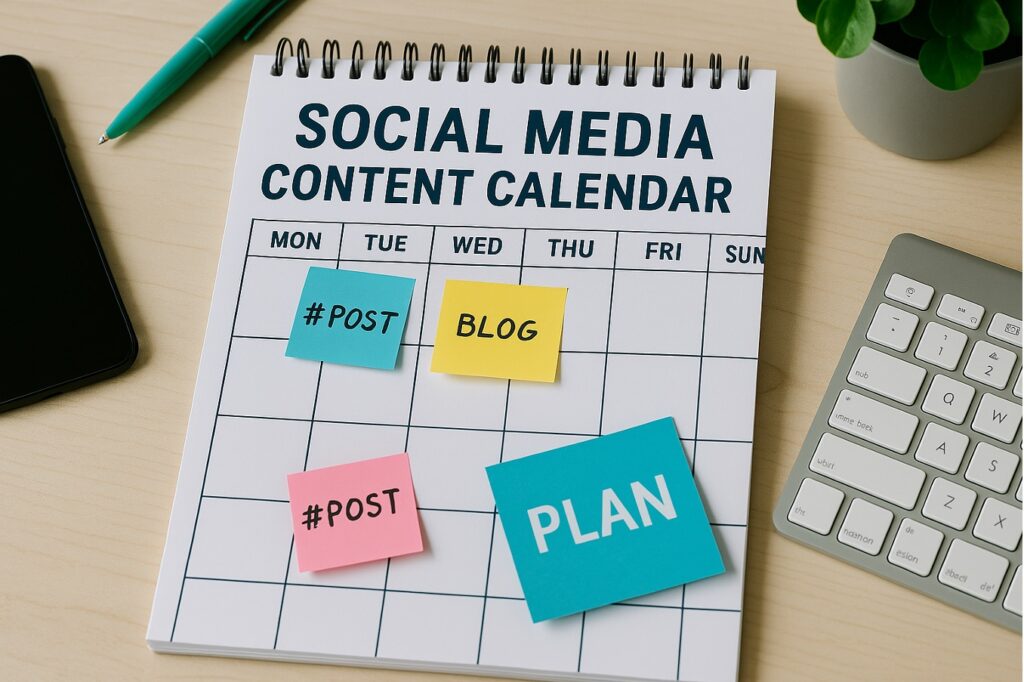 social media content calendar